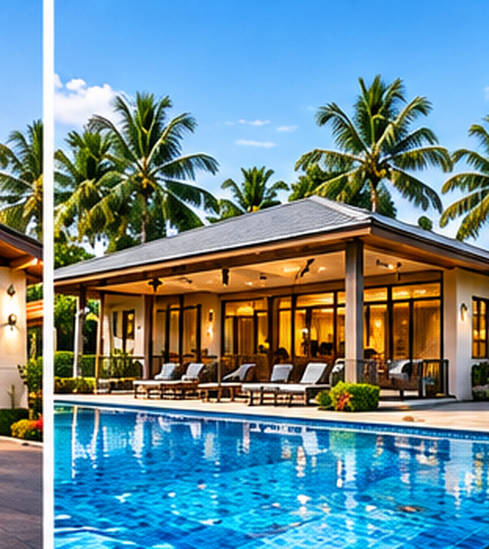 Clubhouse and swimming pool amenity concept