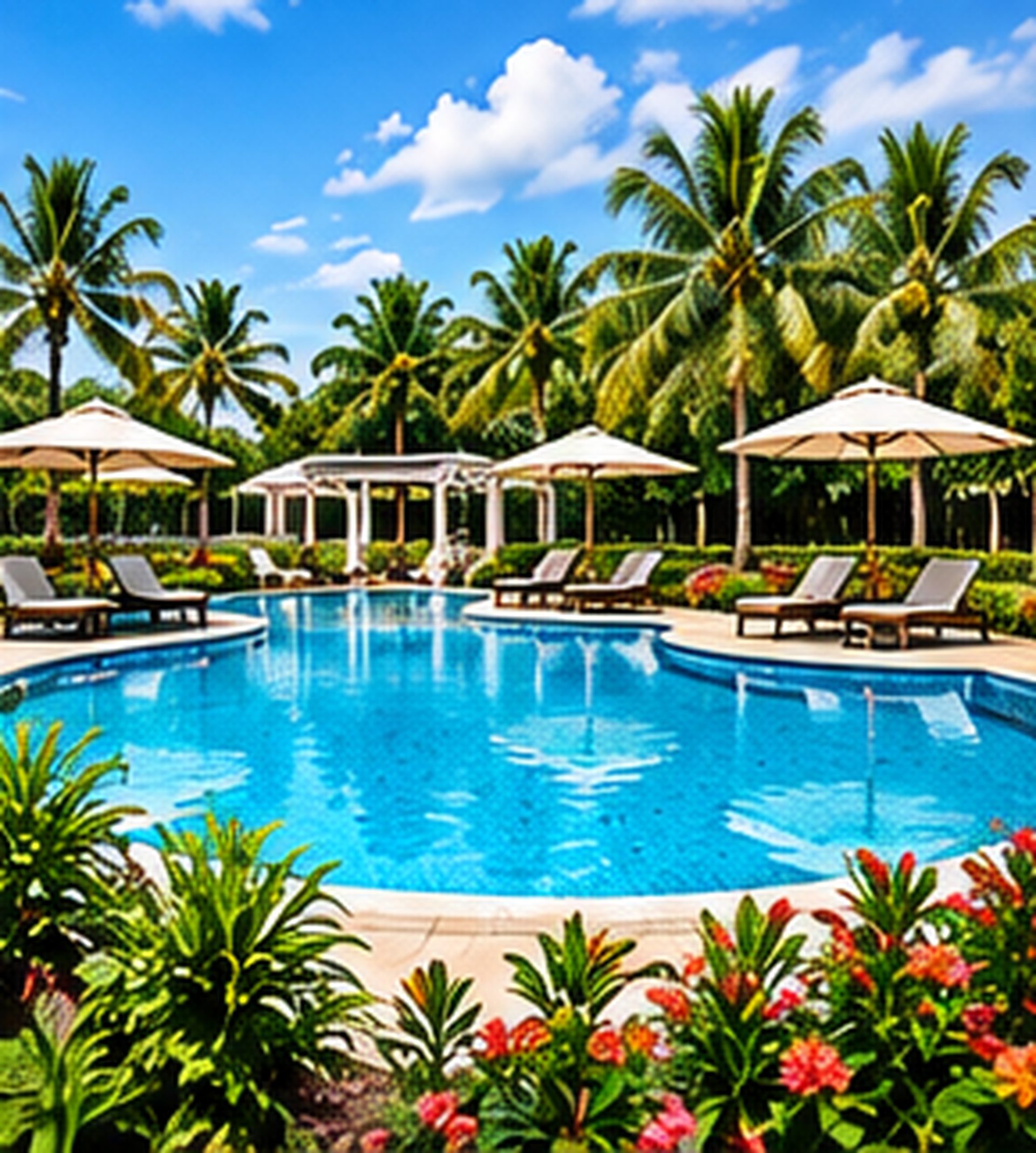 Outdoor swimming and recreation area